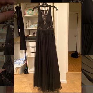 Black ball gown